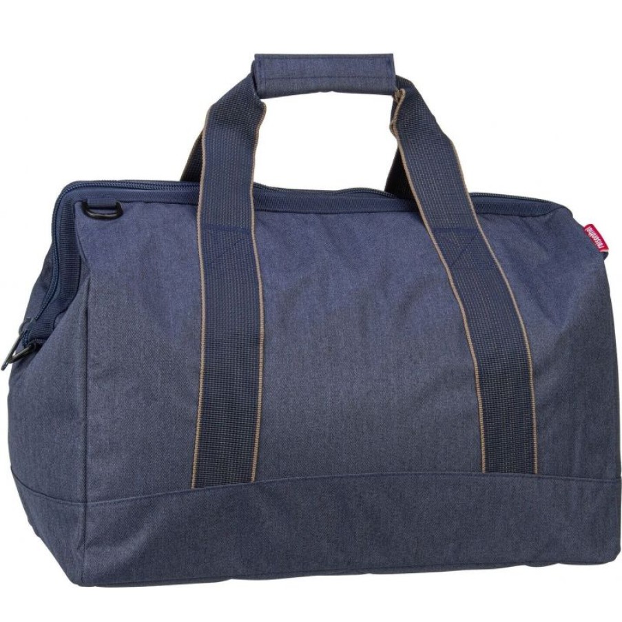 Bagages Reisenthel | Sac De Voyage Allrounder L Rhombus Midnight Gold En Toile - Reisenthel