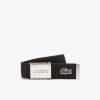 Hommes Lacoste Ceinture | Ceinture Sangle Tissee Edition Made In France