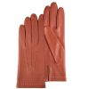 Femmes Isotoner Gants | Gants Femme Cuir Agneau Orange - Isotoner