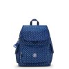 Femmes Kipling Sac A Dos | Sac A Dos City Pack S Soft Dot Blue En Toile - Kipling