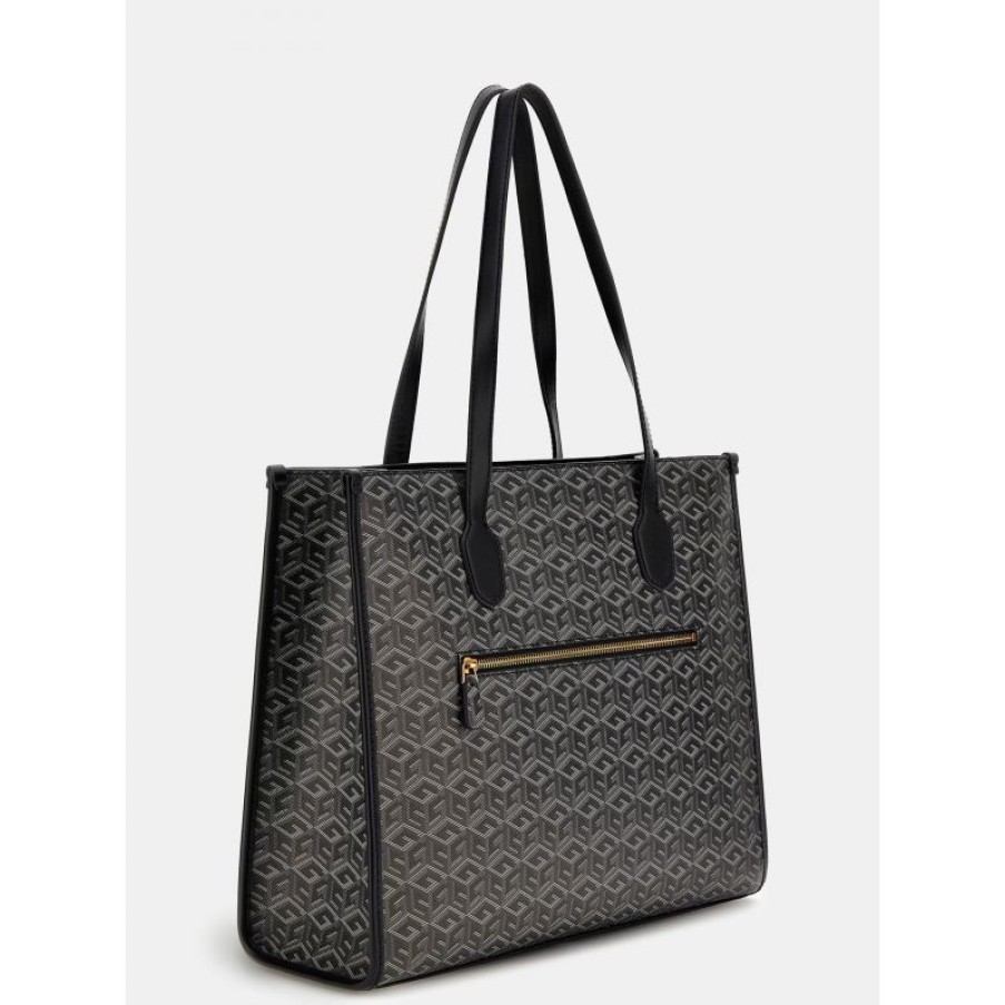 Femmes Guess Sac Porte Epaule | Sac Shopping Silvana En Synthetique - Guess