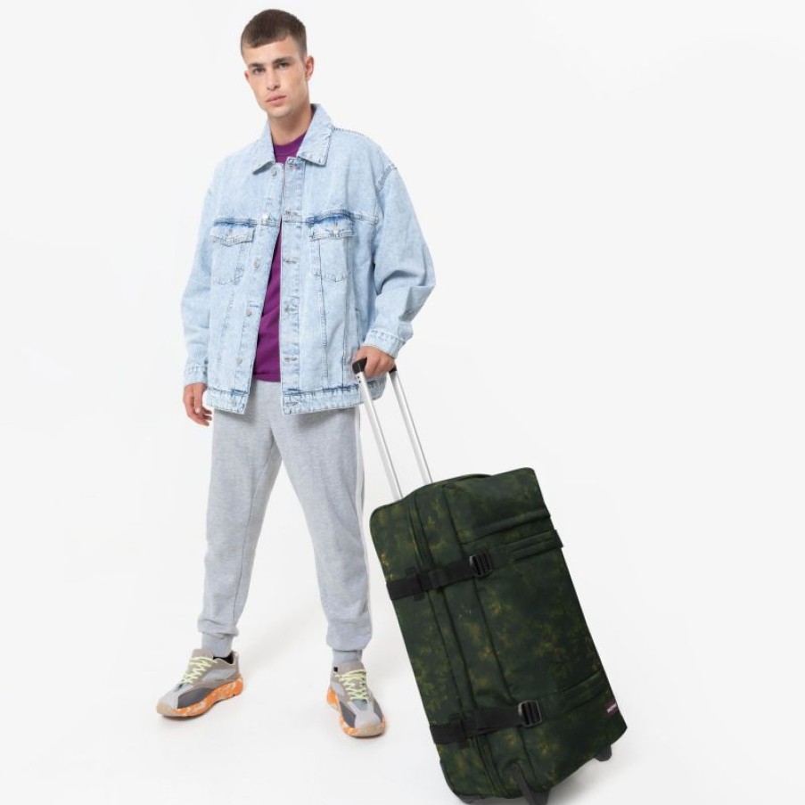 Bagages Eastpak | Valise 2 Roulettes Transit'R M Camo Dye Khaki - Eastpak