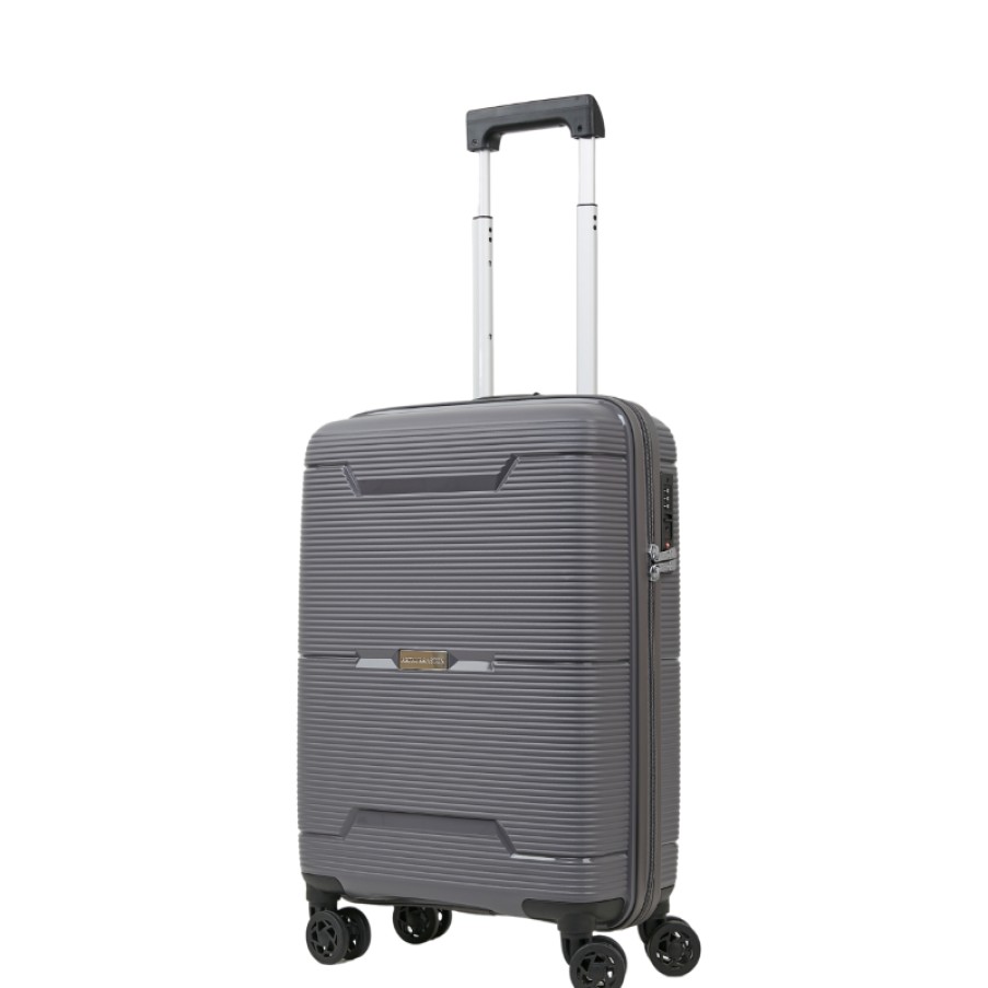 Bagages Arthur & Aston | Valise Cabine Trolley 55Cm Rigide Gris