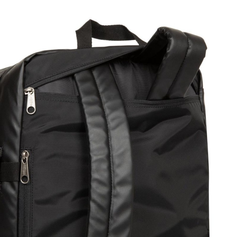 Hommes Eastpak Sac A Dos | Bagage 2-En-1 Travelpack Tarp Black En Toile - Eastpak