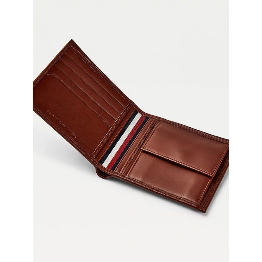 Hommes Tommy Hilfiger Portefeuille | Portefeuille Th Business En Cuir - Tommy Hilfiger