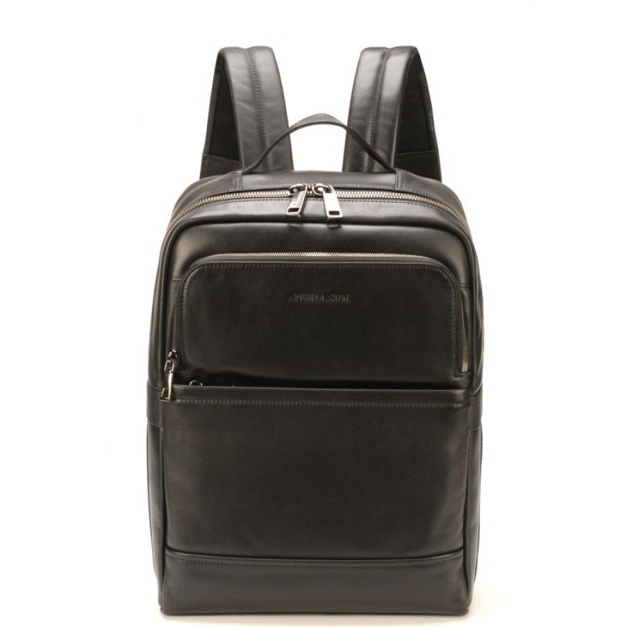 Business Arthur & Aston | Sac A Dos Ordinateur Leo En Cuir - Arthur & Aston