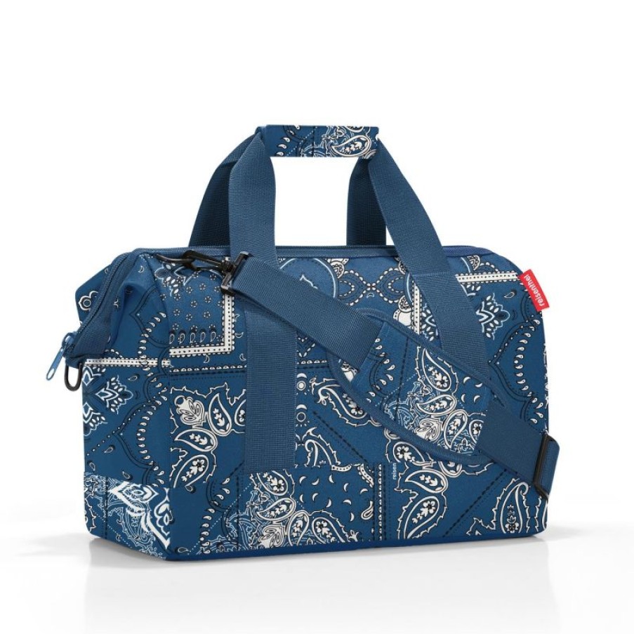 Bagages Reisenthel | Sac De Voyage Allrounder M Bandana Blue En Toile - Reisenthel