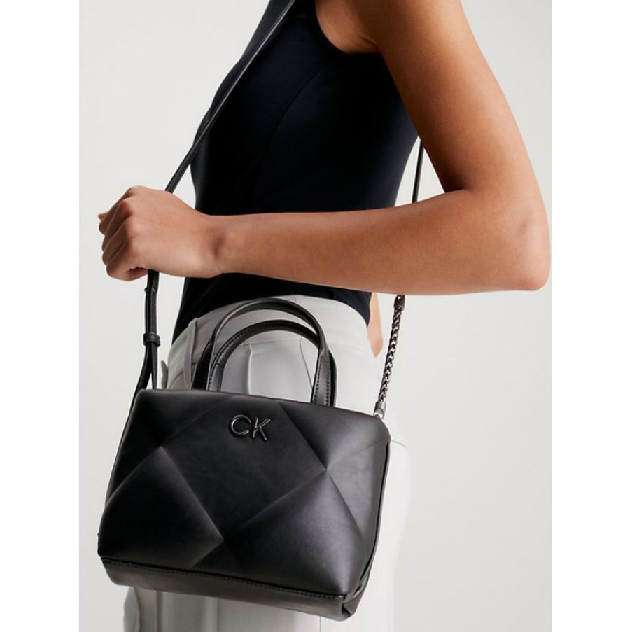 Femmes Calvin Klein Sac A Main | Sac A Main Re-Lock Quilt En Synthetique - Calvin Klein