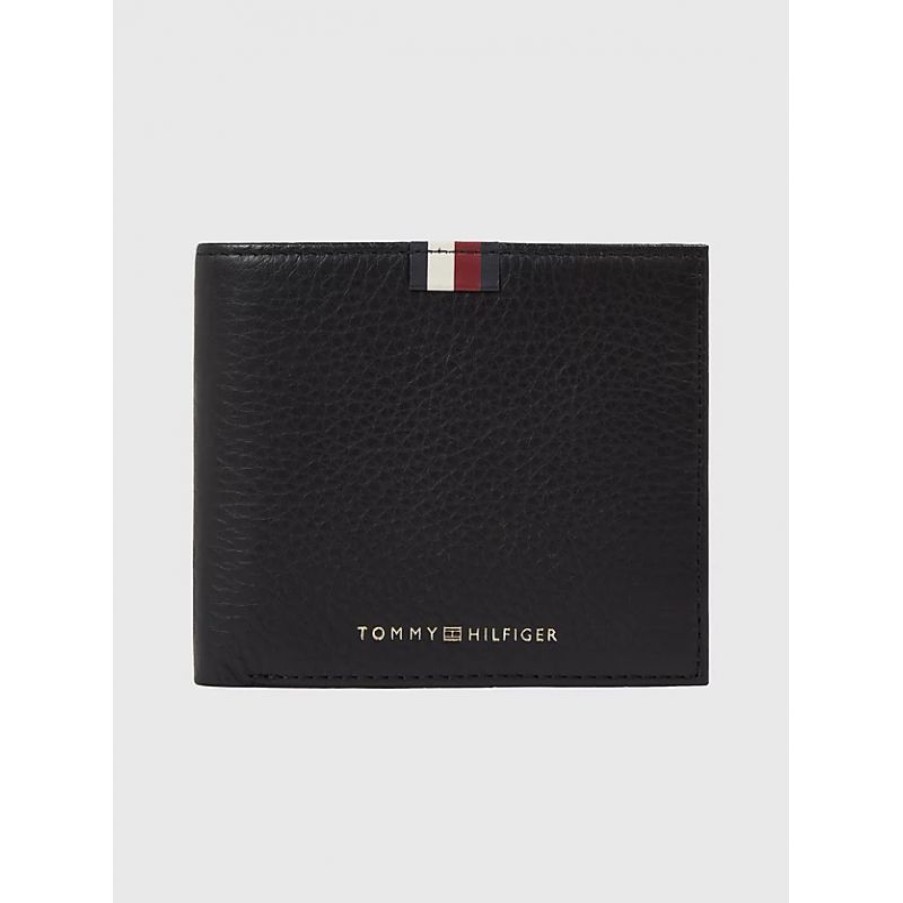 Hommes Tommy Hilfiger Portefeuille | Portefeuille Central En Cuir - Tommy Hilfiger