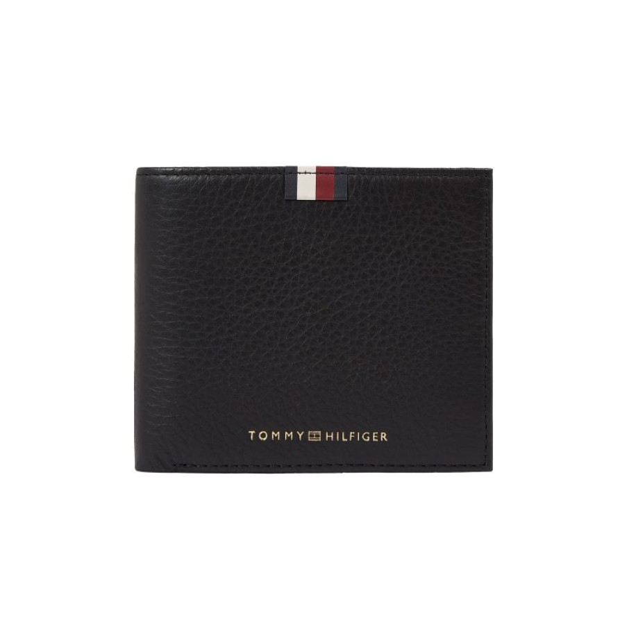 Hommes Tommy Hilfiger Portefeuille | Portefeuille Central En Cuir - Tommy Hilfiger