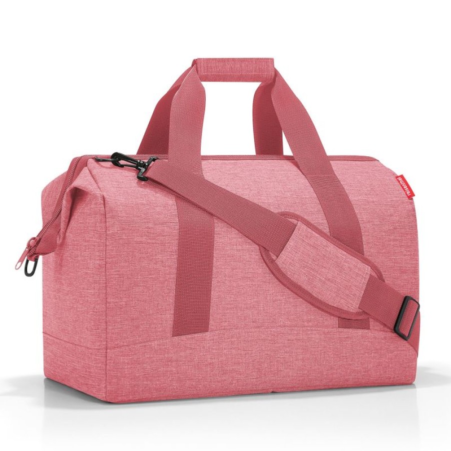 Bagages Reisenthel | Sac De Voyage Allrounder L Twist Berry En Toile - Reisenthel