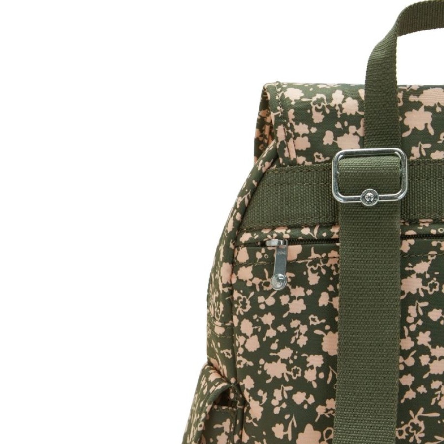 Femmes Kipling Sac A Dos | Sac A Dos City Pack S Fresh Floral En Toile - Kipling