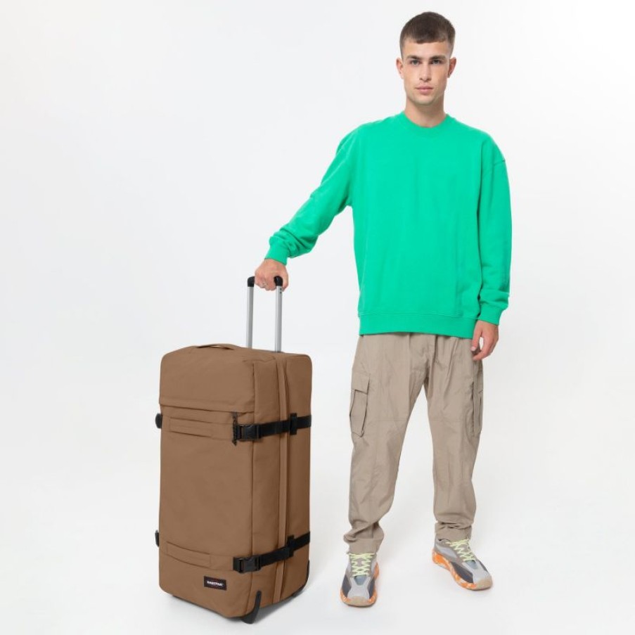 Bagages Eastpak | Valise 2 Roulettes Transit'R L Burst Brown - Eastpak