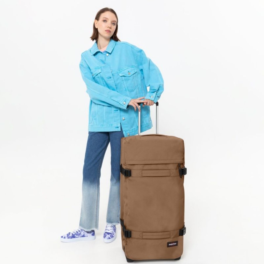 Bagages Eastpak | Valise 2 Roulettes Transit'R L Burst Brown - Eastpak