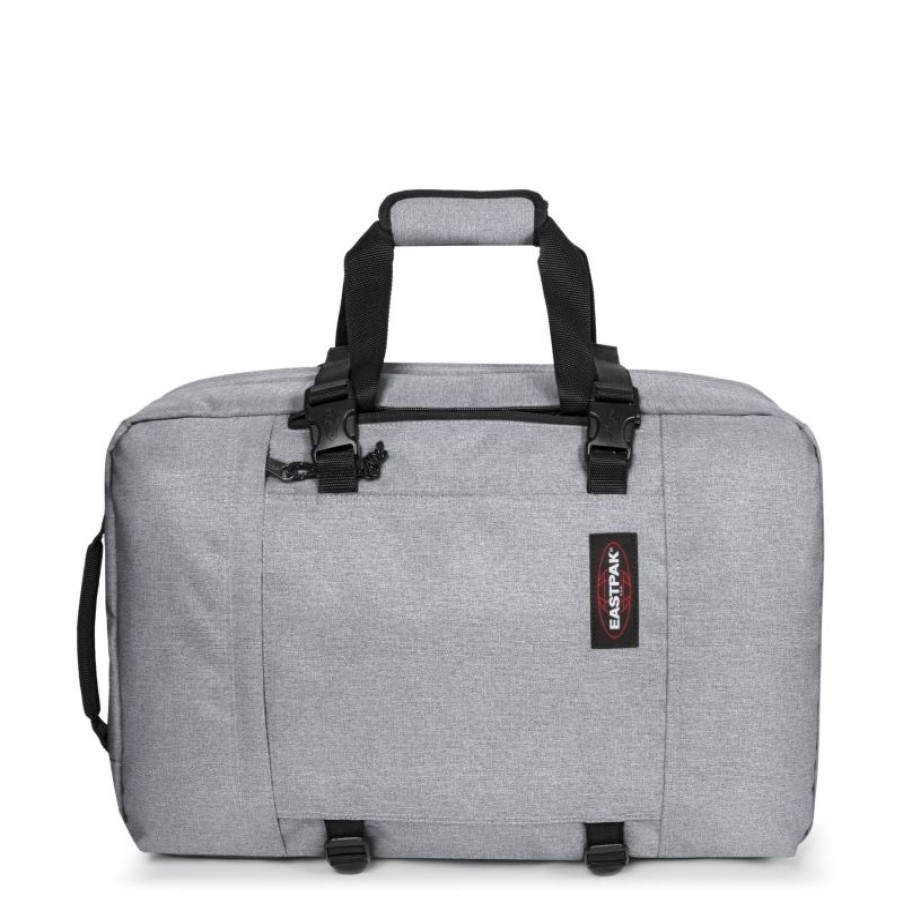 Hommes Eastpak Sac A Dos | Bagage 2-En-1 Travelpack Sunday Grey En Toile - Eastpak