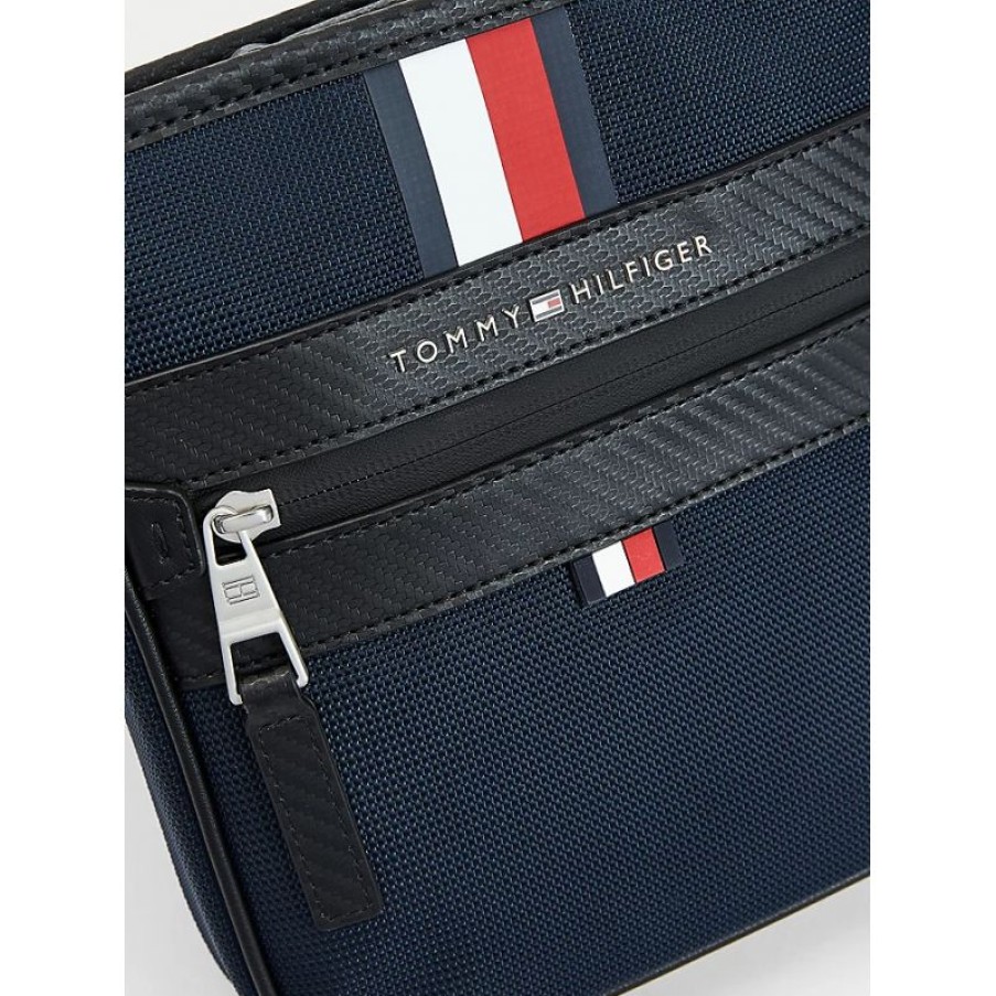 Hommes Tommy Hilfiger Sacoche | Sac Reporter Elevated En Toile - Tommy Hilfiger