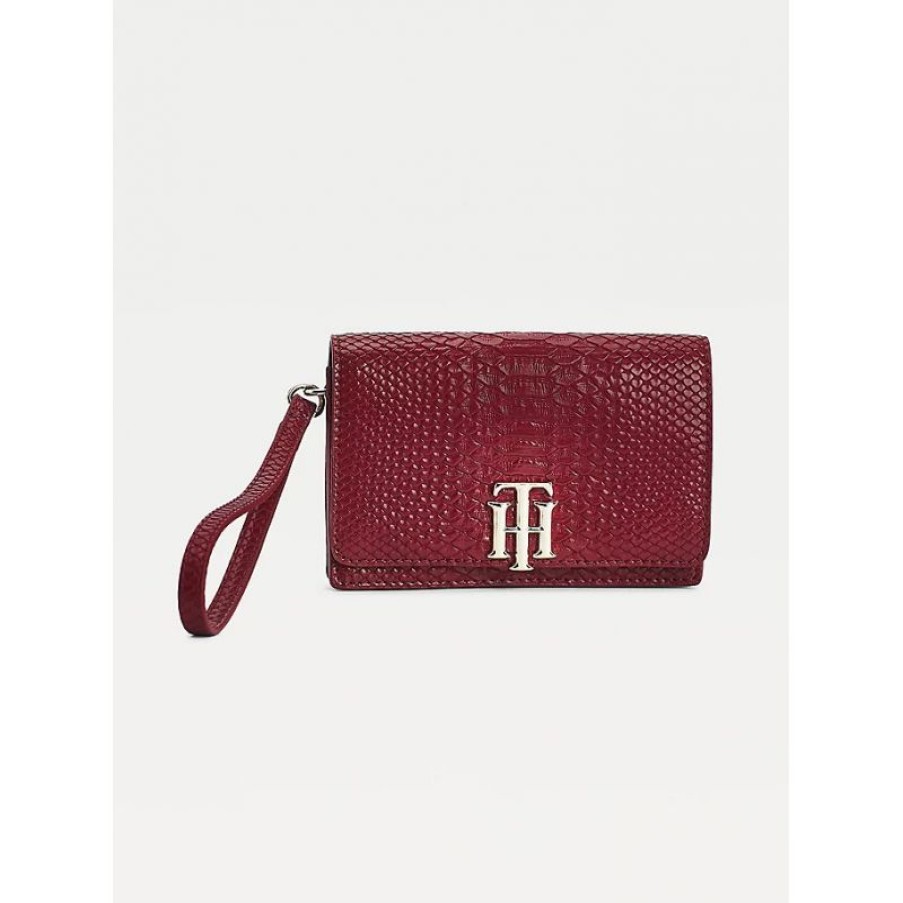 Femmes Tommy Hilfiger Portefeuille | Portefeuille Th Lock En Synthetique - Tommy Hilfiger