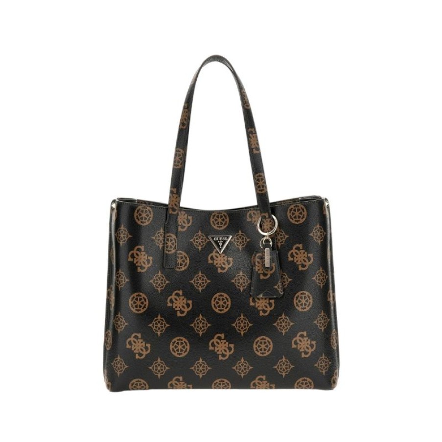 Femmes Guess Sac Porte Epaule | Sac Cabas Meridian En Synthetique - Guess