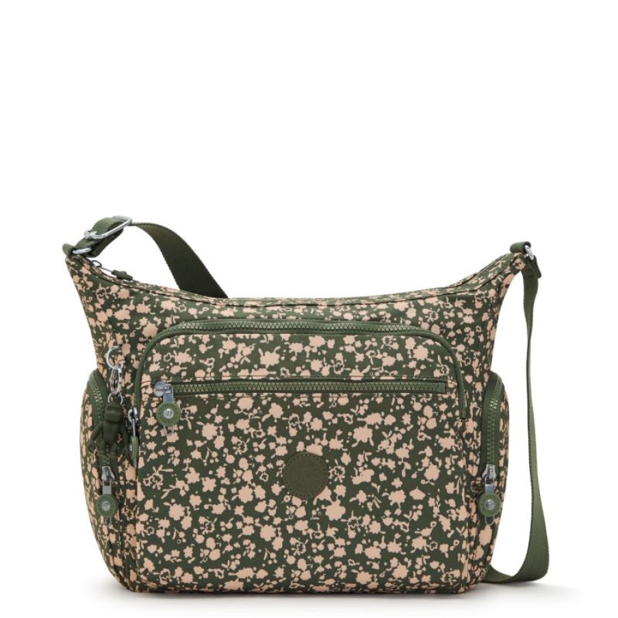 Femmes Kipling Sac Bandouliere | Sac Bandouliere Gabbie Fresh Floral En Toile - Kipling