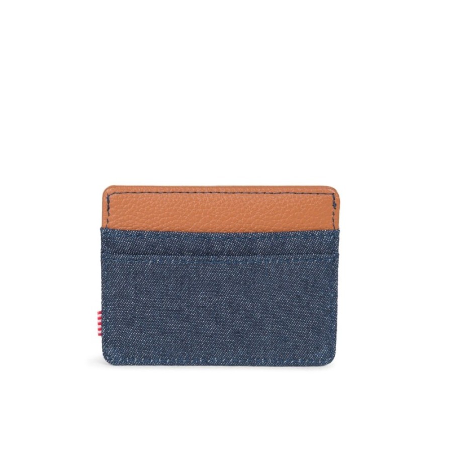 Femmes Herschel Porte Cartes | Porte-Cartes Charlie Dark Denim - Herschel