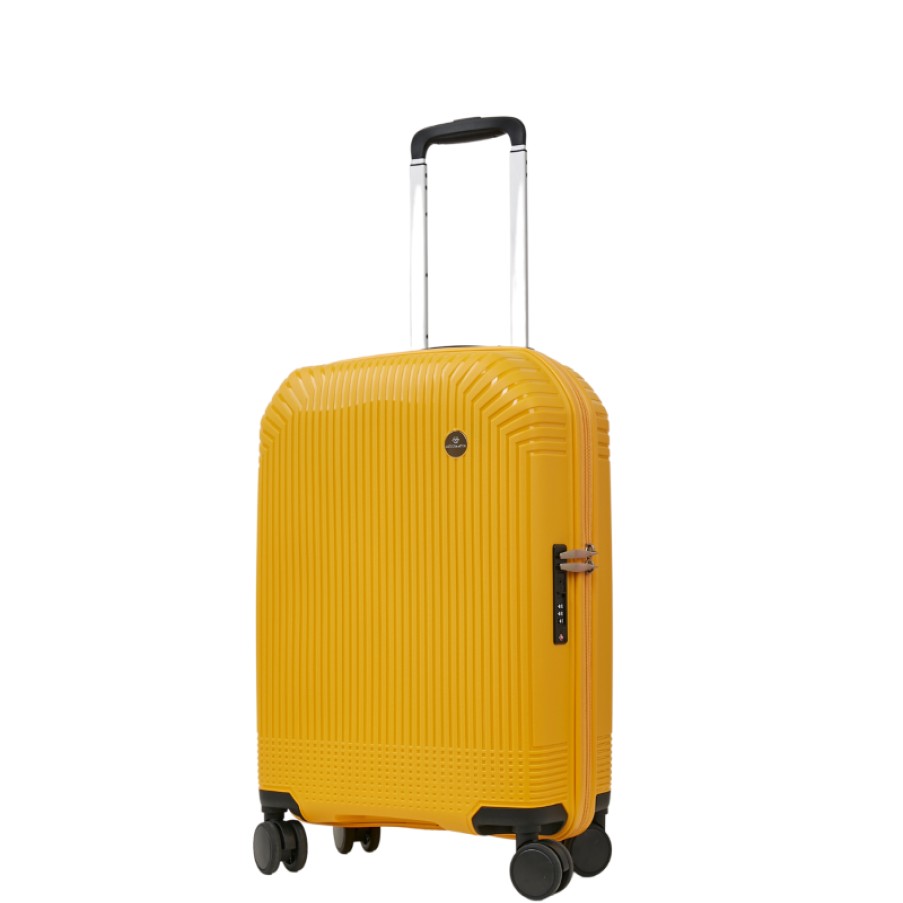 Bagages Arthur & Aston | Valise Cabine Trolley 55Cm Rigide Jaune