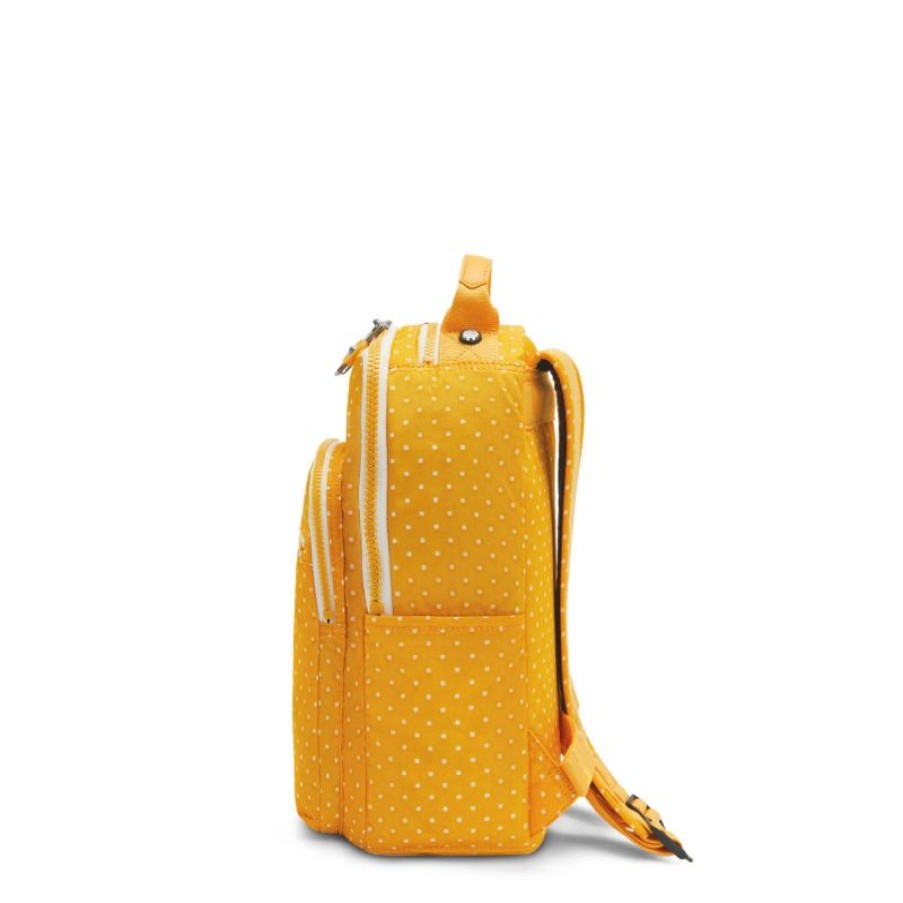 Femmes Kipling Sac A Dos | Sac A Dos Seoul S Yellow Soft Dot En Toile - Kipling