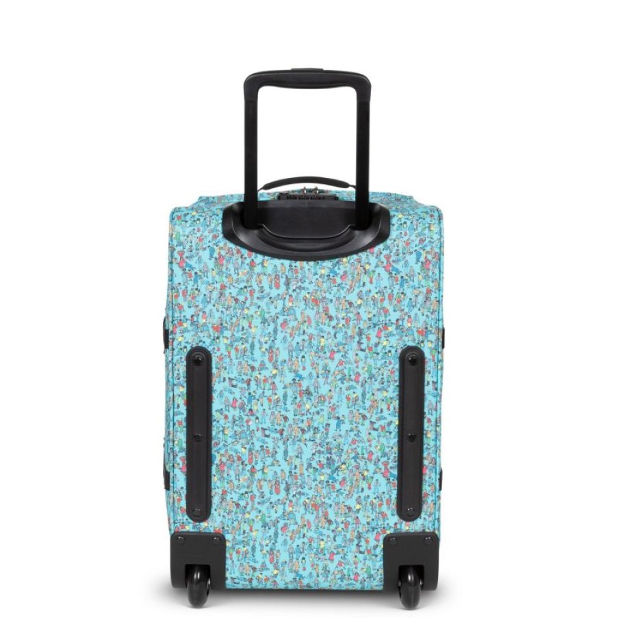 Bagages Eastpak | Valise Cabine 2 Roulettes Tranverz S Wally Pattern Blue - Eastpak