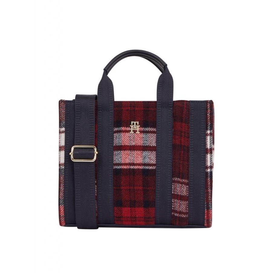 Femmes Tommy Hilfiger Sac A Main | Sac A Main Th Identity En Toile - Tommy Hilfiger