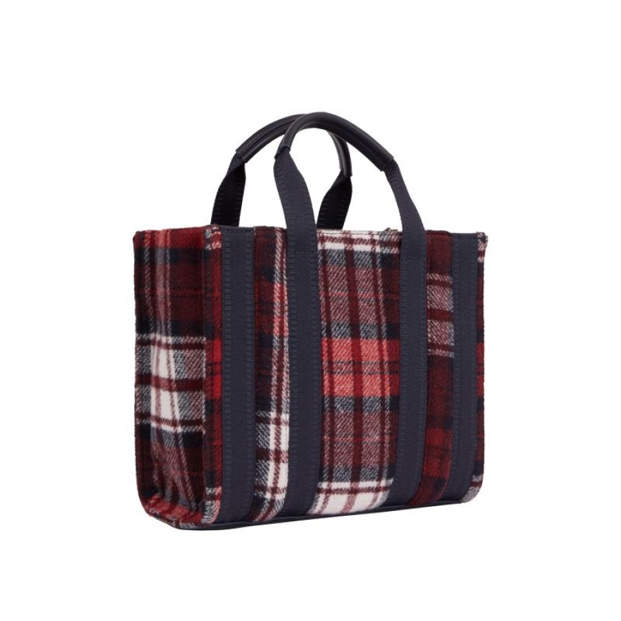 Femmes Tommy Hilfiger Sac A Main | Sac A Main Th Identity En Toile - Tommy Hilfiger