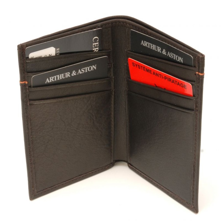 Hommes Arthur & Aston Porte Cartes | Porte-Cartes Ennis En Cuir - Arthur & Aston