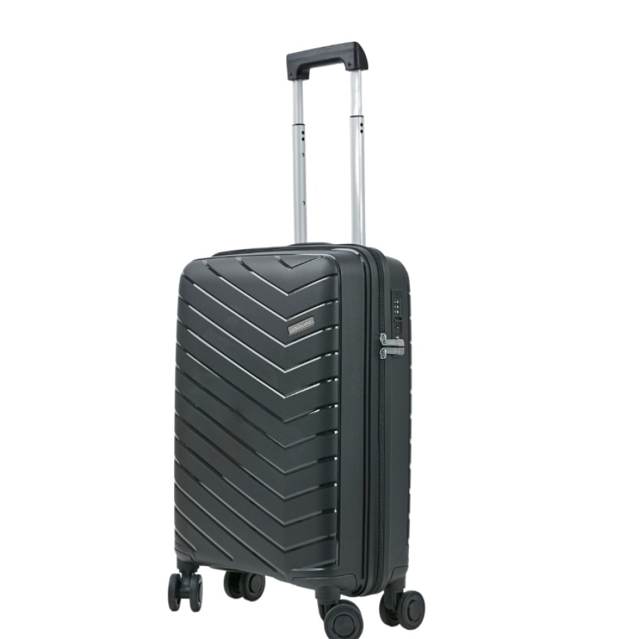 Bagages Arthur & Aston | Valise Cabine Trolley 55Cm Rigide Noir