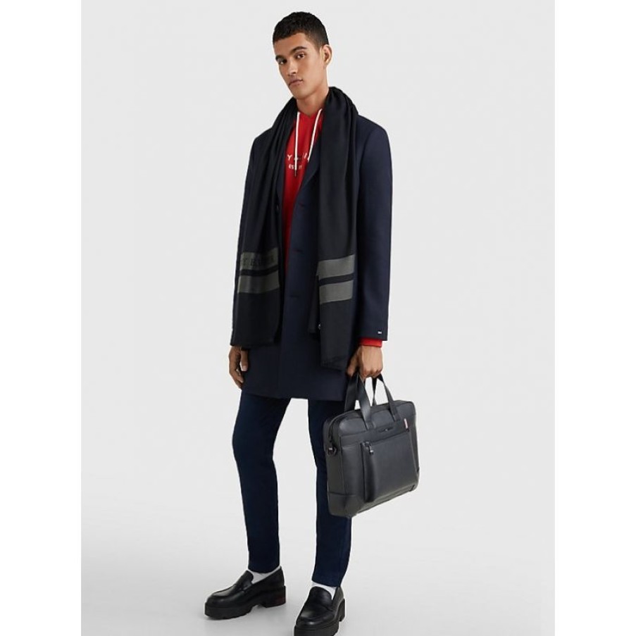 Hommes Tommy Hilfiger Sacoche | Porte Ordinateur Th Central En Synthetique - Tommy Hilfiger