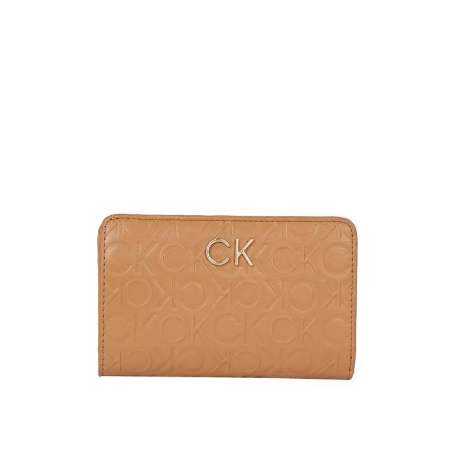 Femmes Calvin Klein Portefeuille | Compagnon Zippe Re-Lock En Synthetique - Calvin Klein