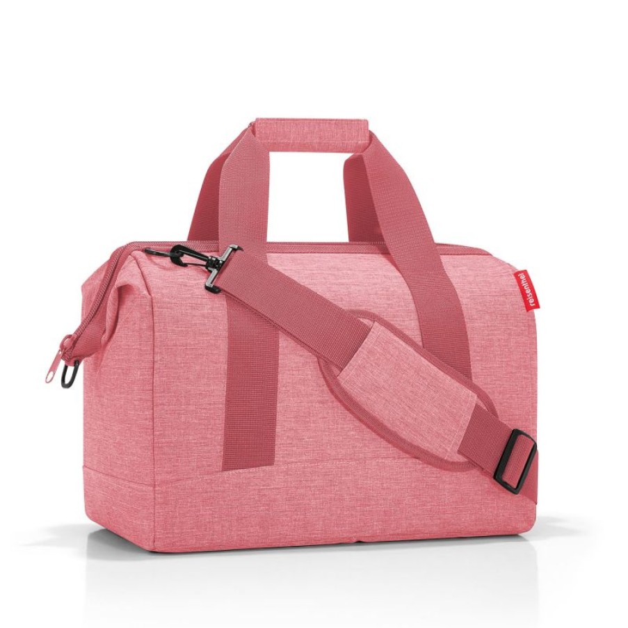 Bagages Reisenthel | Sac De Voyage Allrounder M Twist Berry En Toile - Reisenthel